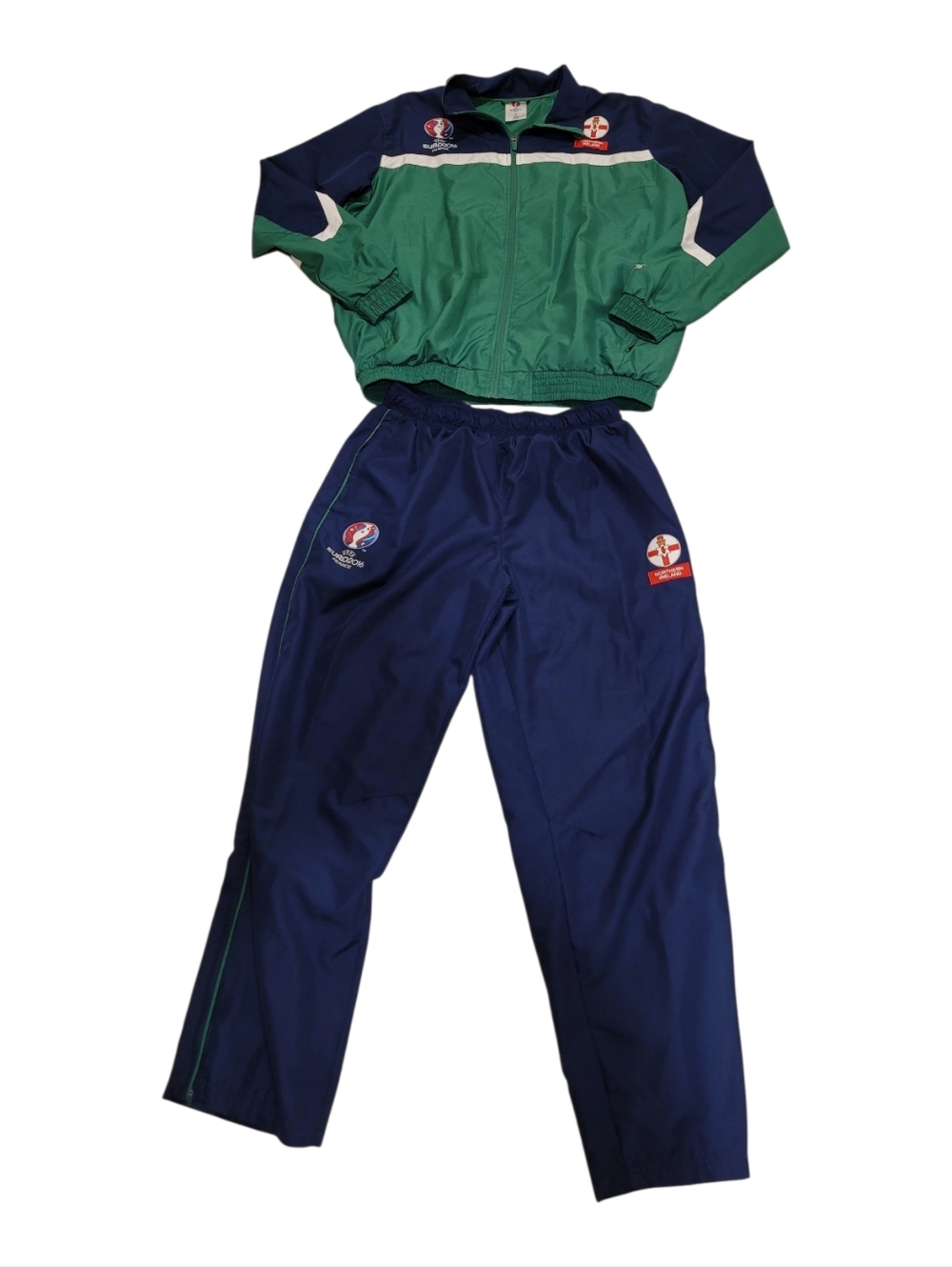 UEFA Euro 2016 Northern Ireland Tracksuit Mens XL Jacket Pants Set Official